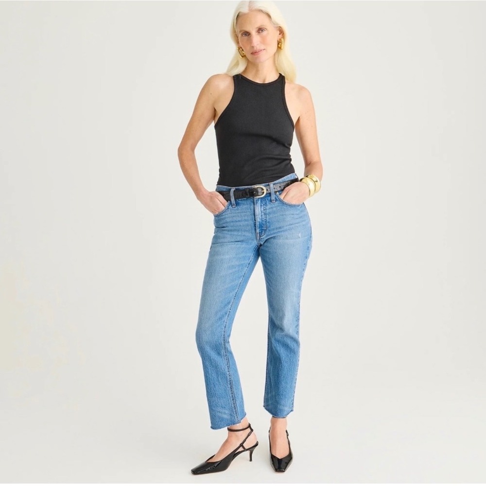 J.Crew | 9" Demi Boot Crop Jeans Clyde wash 27/4 Blue Re-Imagined Denim BT584